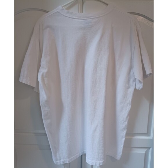 VINTAGE 1993 CHICAGO BULLS SALEM 3-PEAT NBA WORK CHAMPS CARICATURE T-SHIRT LARGE - Picture 2 of 14